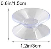 Veemoon usisavanje kukica dvostranih usisnih čaša, 30 mm PVC prozirni plastični stakleni stol vrh odstojnici za usisavanje jastučića