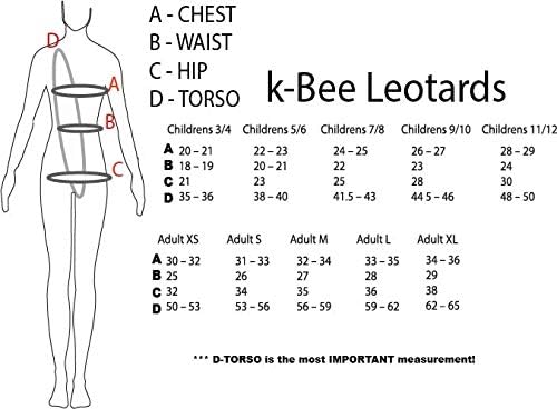 K-Bee Leotards Girl's Sea Breeze Gimnastika Leotard