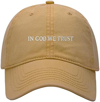 Baseball Cap Muškarci u Bogu vjerujemo u izvezeni oprani pamučni pas šešir za bejzbol kape