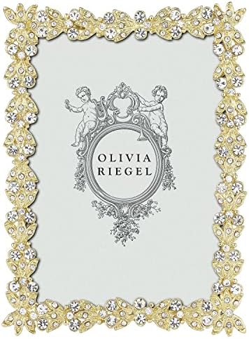 Olivia Riegel Victoria zlatni kristalni okvir za fotografije 2,5 inča do 3,5 inča