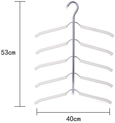 Zukeeyj vješalice višeslojni vješalica stalka za odlaganje od nehrđajućeg čelika kućica za skladištenje odjeće za skladištenje stalak