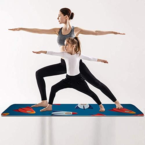 Debela Protuklizna prostirka za vježbanje i fitness 1/4 za jogu, pilates i podnu kondiciju