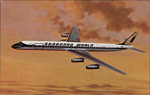 Seaboard World Airlines Aircraft Original Vintage Razglednica
