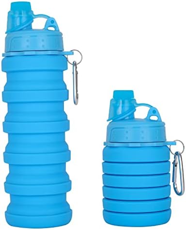 Makersland Boca s vodom koja se može srušiti za odrasle, dječake, djecu, djecu, silikonske boce s vodom za višekratnu uporabu za putnički