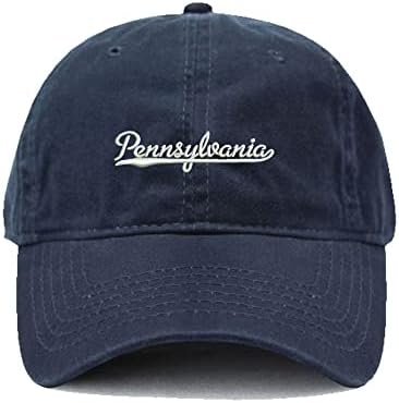 Muške bejzbolske kape Pennsylvania - PA vezeni tati šešir oprao pamučni šešir