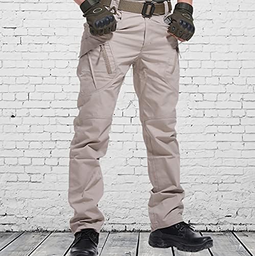 Muške taktičke hlače, vodootporne rastezljive teretne hlače, labave Radne hlače, Ležerne planinarske hlače