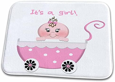 3Drose Slatka ružičasta polka točkica Ine djevojke bebe kolica - kupaonica prostirke za kupanje