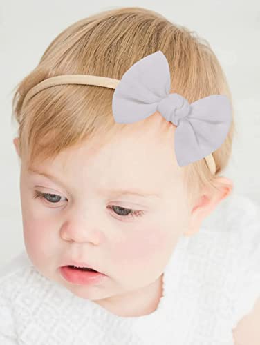 Najlonska traka za glavu s mašnom-mekana-elastična - traka za kosu-za-novorođene djevojčice-Mala djeca elastični Dodaci za kosu 3kom
