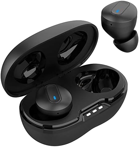 Bežični v5.1 Bluetooth uši kompatibilni s NEC Medias X N-04E s produženim futrolom za punjenje za uho slušalice.