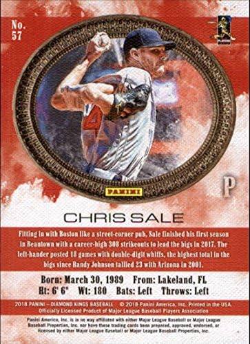 2018 Panini Diamond Kings 57 Chris Sale Boston Red Sox bejzbol kartica