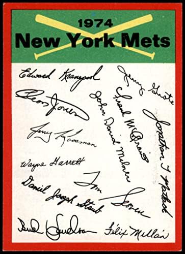 1974. Topps New York Mets New York Mets NM Mets