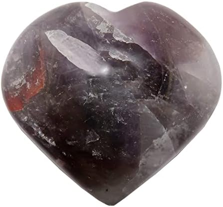 Satenski kristali ametist srce duhovna ljubav ljubičasto liječenje kristala 3,0-3,25 inča