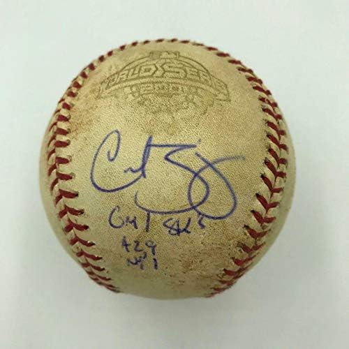 Igra World Series 1 Game 1 koristi bejzbol potpisao Curt Schilling Steiner Coa - MLB Autographed Game koristio je bejzbol