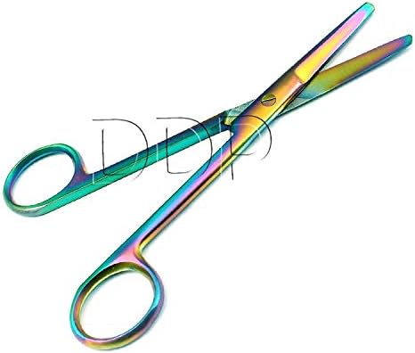 DDP set od 5 multitanium boja Rainbow Mayo Scissors 5,5 Ravni nehrđajući čelik