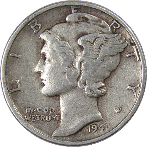 1941. Mercury Dime vf vrlo fino 90% srebro 10c američki kolekcionarski kolekcionar