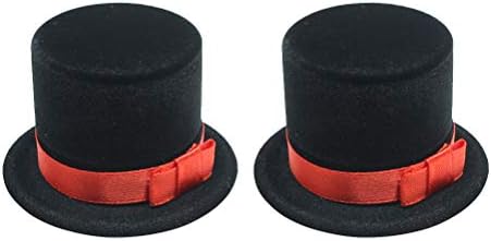 Kesyoo 2pcs božićni šešir oblik prstena kutija kreativna kutija za pakiranje poklona stilski božićni nakit kutija za žene dame setovi