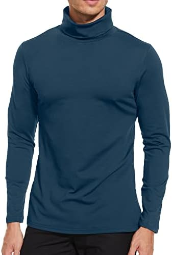 Muška dolčevita od A-lista, košulje dugih rukava, ugrađena termalna dolčevita za muškarce, osnovni lagani top termo donjeg rublja