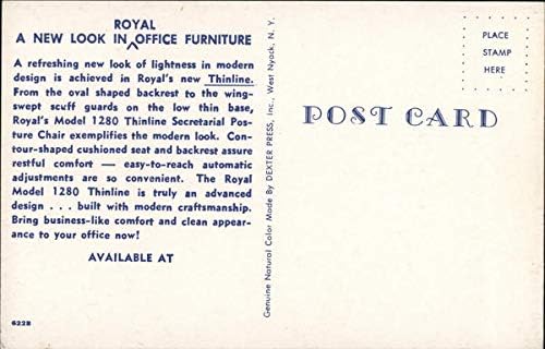 Vintage promotivna razglednica: oglašavanje kraljevskog uredskog namještaja