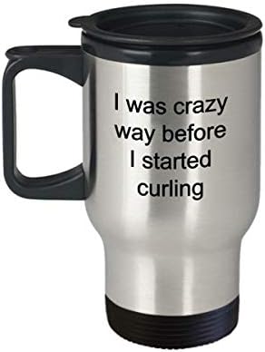 Curling Travel šalica - smiješna sarkastična noviteta od nehrđajućeg čelika čaj za čaj za kavu