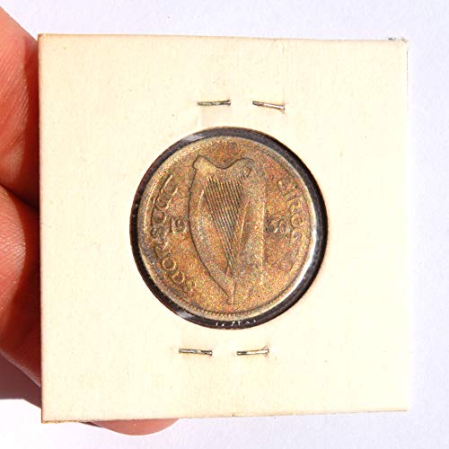 1930. IE Ireland Gaelic Harp & Bull 1 Scilling Coin vrlo dobri detalji