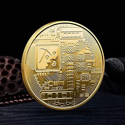 Prigodni novčići digitalni novčići Bitcoin Prilagodljivi komemorativni medalja replike zanatske kolekcije suvenire ukrasi za kućni