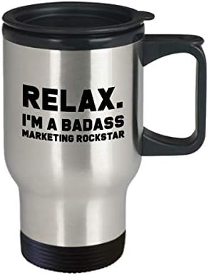 Badass marketing rockstar, poklon za marketing rockstar, poklon marketing rockstar, smiješni marketing rockstar poklon, marketinška