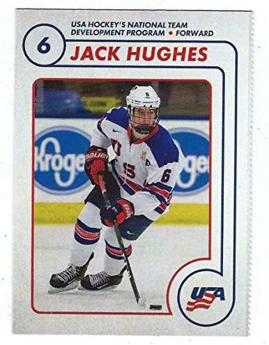 Jack Hughes 2018/19 USA NTDP tim izdao je prvu kartu ikad - bez potpisa hokejaških kartica