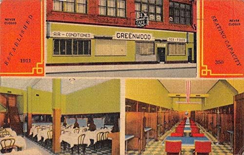 Brooklyn New York Greenwood Cafe Restaurant Restaurant Vintage razglednica JF235431