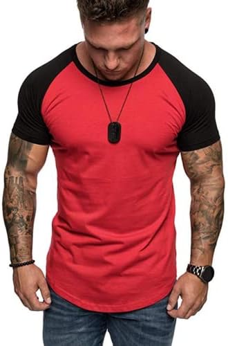 Peter Summer muški ležerni košulje raglan majica s rukavima mišića Sports fitness muški pamučni majica s kratkim rukavima