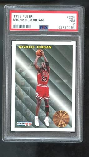 1993-94 Fleer 224 Michael Jordan PSA 7 Ocijenjena karta NBA 93-94 Vođa bodovanja-Nepotpisane košarkaške karte