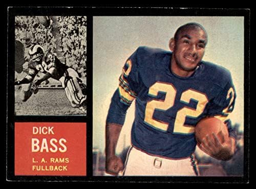 1962. Topps Football 80 Dick Bass Single Print Los Angeles Rams Izvrsno