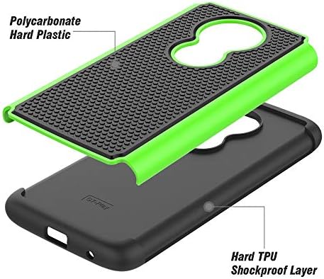 Poklopac futrole za fokusiranje na Syoner Shock-u za Motorola Moto G7 Play/T-Mobile Revvlry/Moto G7 Optimo [Green]