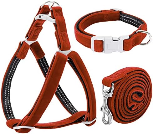 N/Podesivi povodca za ogrlicu za pse Set Reflektirajući meki kabelski kabelski prsluk najlonski ogrlica za kućne ljubimce za male srednje