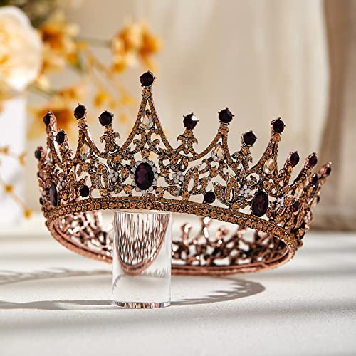 Krune za žene, Vintage kristalne krune i tijare za žene, višebojna vjenčana kruna, vjenčana tijara, rođendanske krune za žene