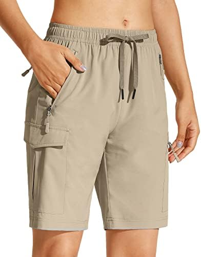CAPOL Ženske planinarske kratke hlače 8,5 /7/5 golf hlače s džepovima s patentnim zatvaračem brze suhe ljetne kratke hlače lagane za
