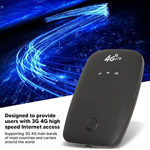 Prijenosni 4G WiFi usmjerivač, 50Mbps Pošaljite mobilni WiFi hotspot SIM kartica utor lagana 2100Mah baterija