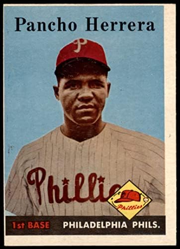 1958. Topps 433 Cor Pancho Herrera Philadelphia Phillies Dean's Cards 2 - Dobri Phillies