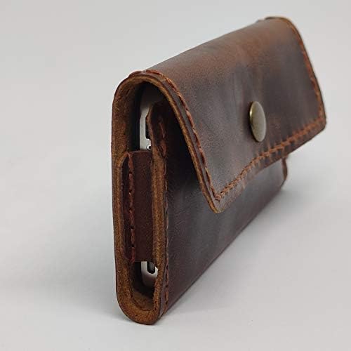 Holsteric kožna futrola za nokia 210, ručno rađena originalna kožna futrola za telefon, kućište kožne torbice s petljom s remenom,