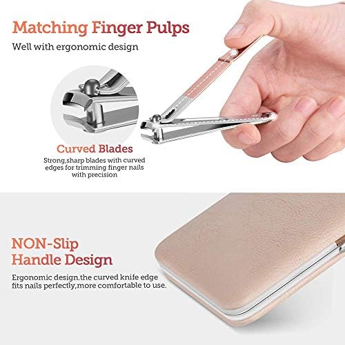 Neyens 18pcs Manicure Set Pedicure Kit Professional prijenosni alati za umjetnost noktiju SET s kućištem za nokte muškarci i žene skrb