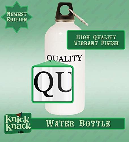 Knick Knack Pokloni koji postoje - 20oz boca vode od nehrđajućeg čelika s karabinom, bijelom