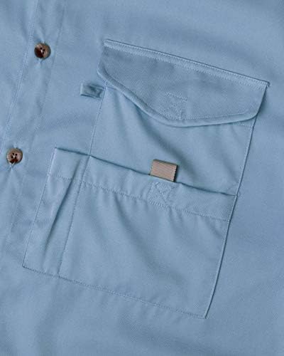 Alimens i nježna ribolovna košulja s kratkim rukavima Wicking tkanina zaštita od sunca casual gumb dolje košulje