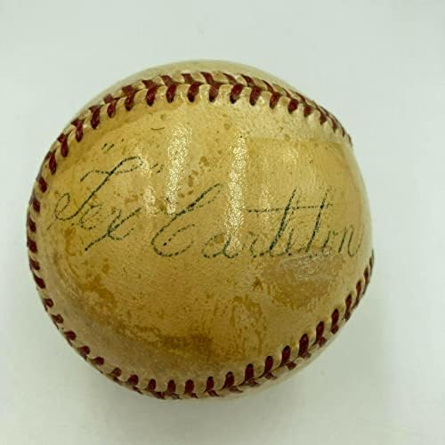 Tex Carleton singl potpisan NL bejzbol JSA CoA 1934 St. Louis Cardinals - Autografirani bejzbol