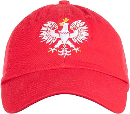 Ponos Poljske / Vintage stil, retro Poljski orao Poljska niska bejzbolska kapa Tatin šešir Crveni