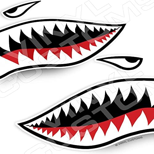 Leteći tigrovi morski pas Usovi zubi vinilne naljepnice naljepnica