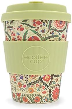 Papafranco, 12oz Ecoffee Cup | Napravljeno od bambusovih vlakana, poklopca bez kapljica i pranja posuđa