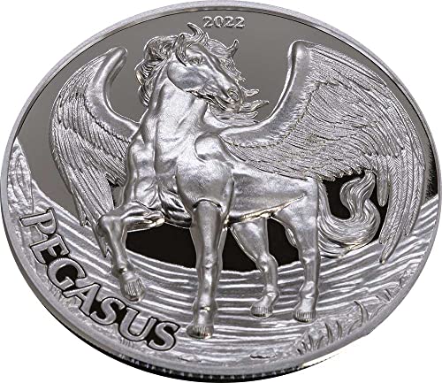 2022 de mitska stvorenja Tanzanija Powercoin Pegasus mitska stvorenja 1 oz srebra 1000 Shillings Tanzanija 2022 Dokaz