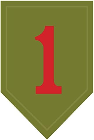 Američka vojska-zakrpa 1. pješačke divizije, reflektirajuća naljepnica-3,5 inča visoka naljepnica u boji, 3 m reflektirajuća naljepnica