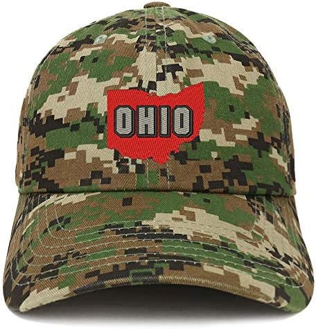 Modna trgovina Ohio State vezeni nestrukturirani pamučni šešir za tatu